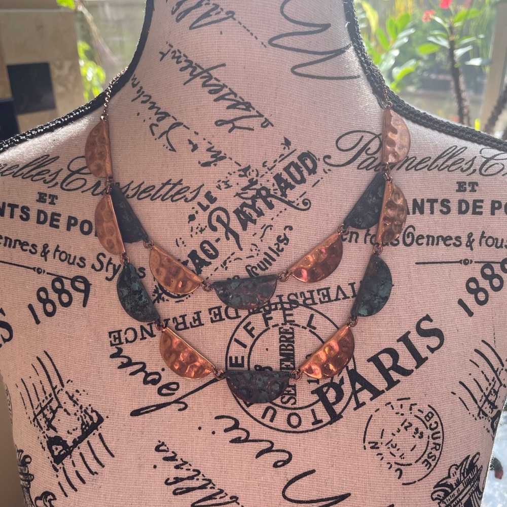 Double-Stranded Copper Necklace - image 1
